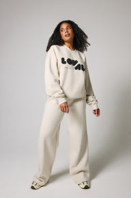 ALL SZN Bio-Jogger mit weitem Bein Curvy - Ecru