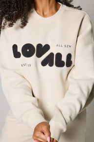 ALL SZN Übergröße Bio-Sweatshirt Style 2 - Ecru