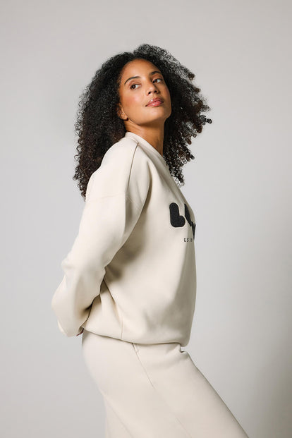 ALL SZN Übergröße Bio-Sweatshirt Curvy Style 2 - Ecru