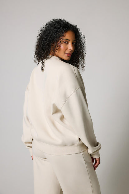 ALL SZN Übergröße Bio-Sweatshirt Curvy Style 2 - Ecru