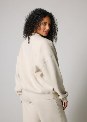 ALL SZN Übergröße Bio-Sweatshirt Style 2 - Ecru