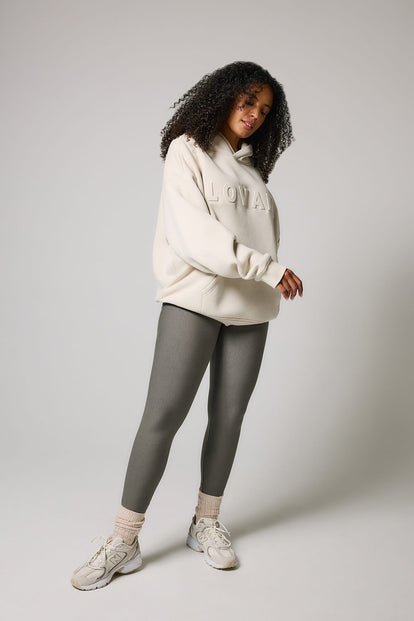 Everyday Winter High Waisted Leggings Curvy - Slate Green