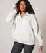 ALL SZN Übergröße 1/4 Zip Bio-Sweatshirt - Light Grey Marl