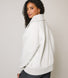 ALL SZN Übergröße 1/4 Zip Bio-Sweatshirt - Light Grey Marl