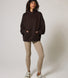 Schwergewicht Übergrößes Hoodie Curvy - Espresso Brown