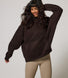Schwergewicht Übergrößes Hoodie Curvy - Espresso Brown