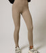 Gerippte Leggings - Stein