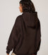 Schwergewicht Übergrößes Hoodie Curvy - Espresso Brown