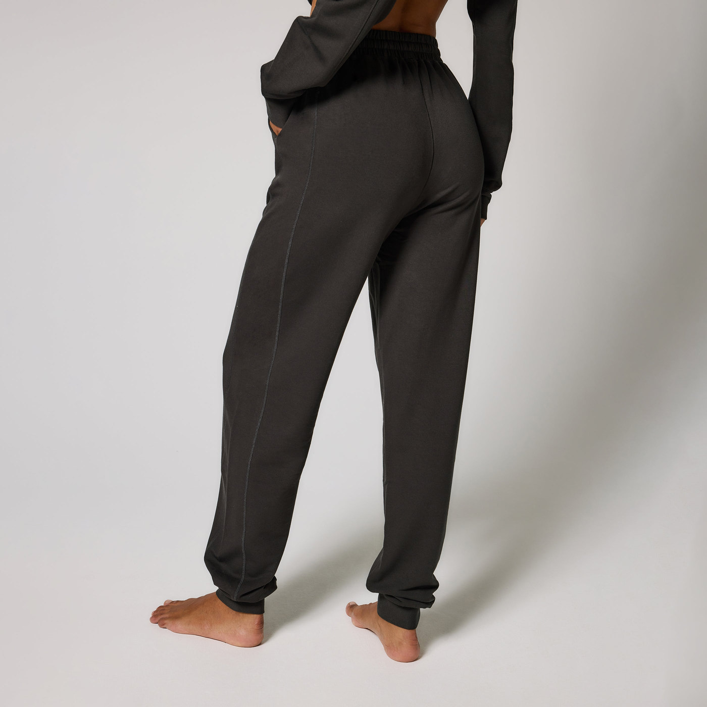 Luxus Lounge Jogginghose Curvy - Black Coffee
