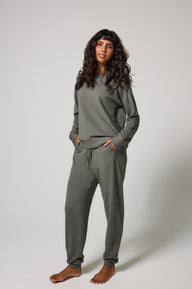 Luxus Lounge Jogginghose - Slate Green