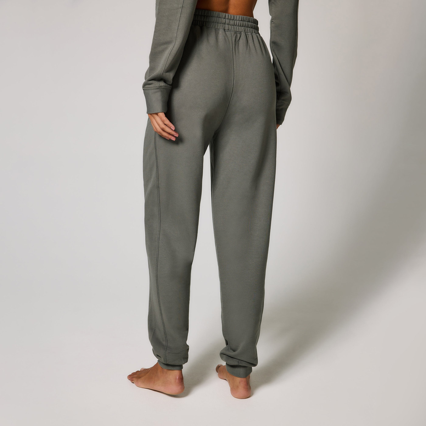 Luxus Lounge Jogginghose Curvy - Slate Green