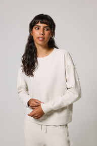Luxus Lounge Sweatshirt - Vanilla Marl