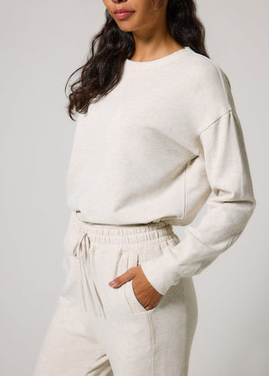Luxus Lounge Jogginghose - Vanilla Marl