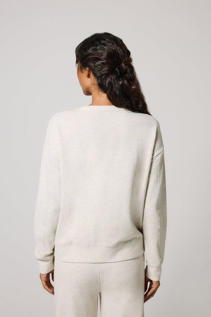 Luxus Lounge Sweatshirt - Vanilla Marl