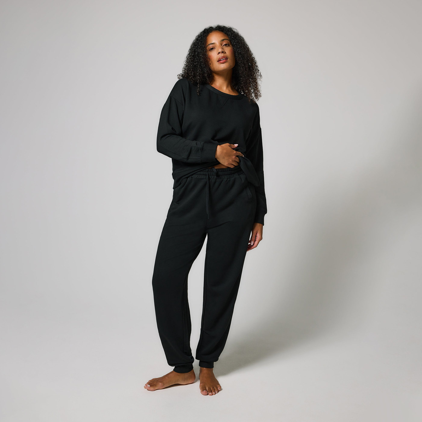 Luxus Lounge Jogginghose - Schwarze