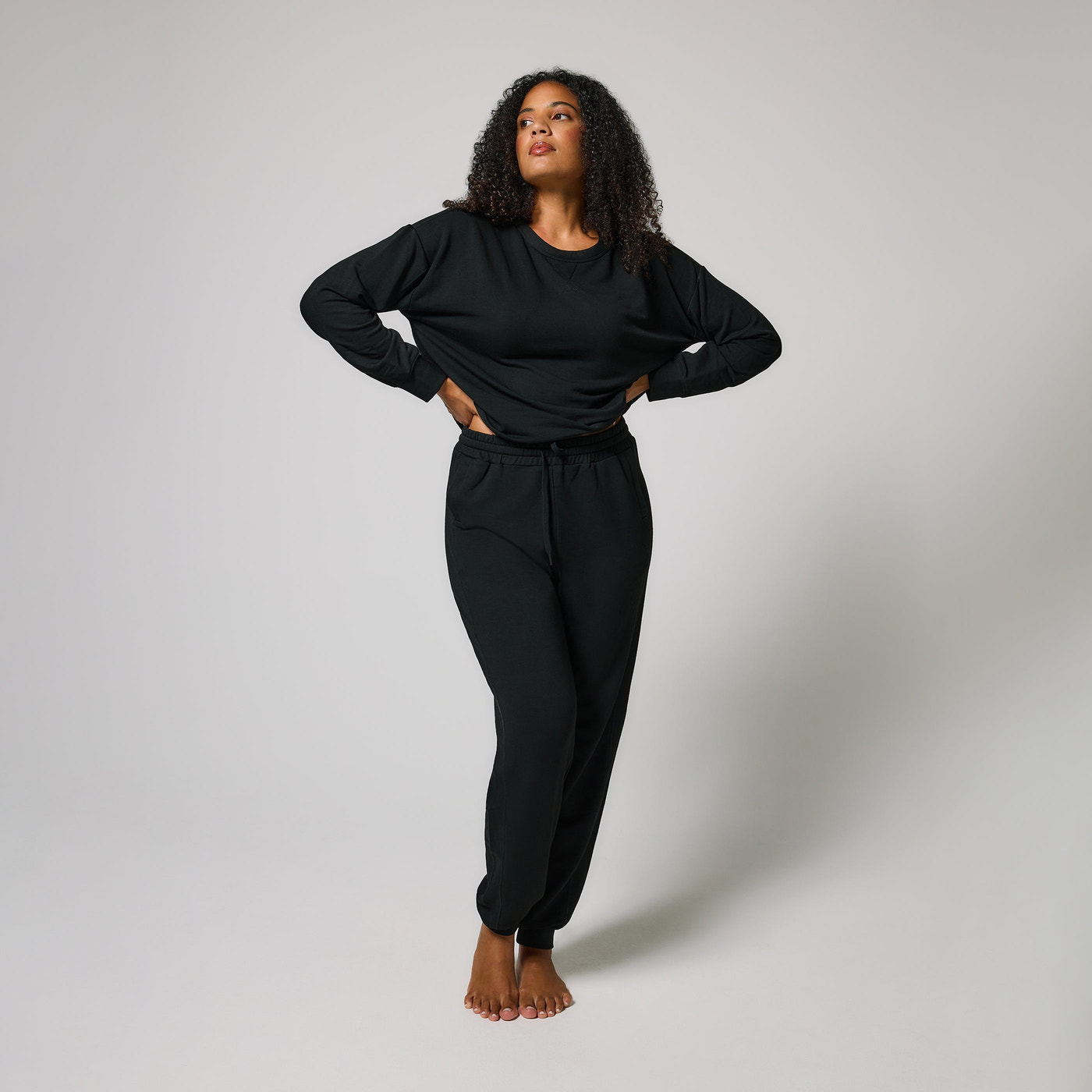 Luxus Lounge Jogginghose - Schwarze