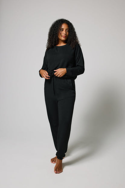 Luxus Lounge Sweatshirt - Black