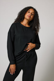 Luxus Lounge Sweatshirt - Black