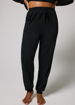 Luxus Lounge Jogginghose - Schwarze