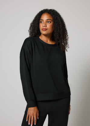 Luxus Lounge Sweatshirt - Black