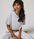 Soft Touch Lounge Set Mit Weitem Bein - Grey