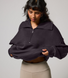 ALL SZN Übergröße 1/4 Zip Bio-Sweatshirt Curvy - Shadow Grey
