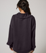 ALL SZN Übergröße 1/4 Zip Bio-Sweatshirt - Shadow Grey