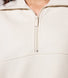 ALL SZN Übergröße 1/4 Zip Bio-Sweatshirt Curvy - Ecru