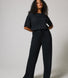Soft Touch Lounge Set Mit Weitem Bein - Schwarze