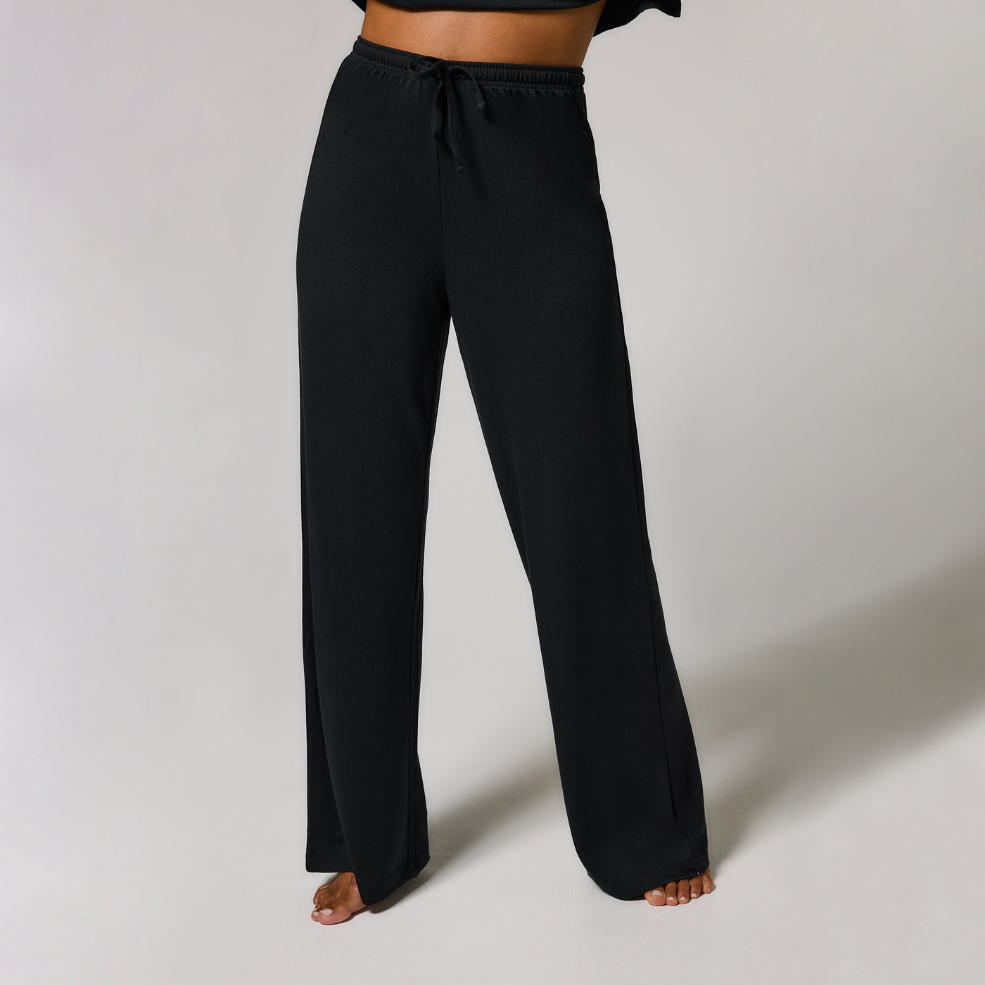 Soft Touch Lounge Set Mit Weitem Bein - Schwarze