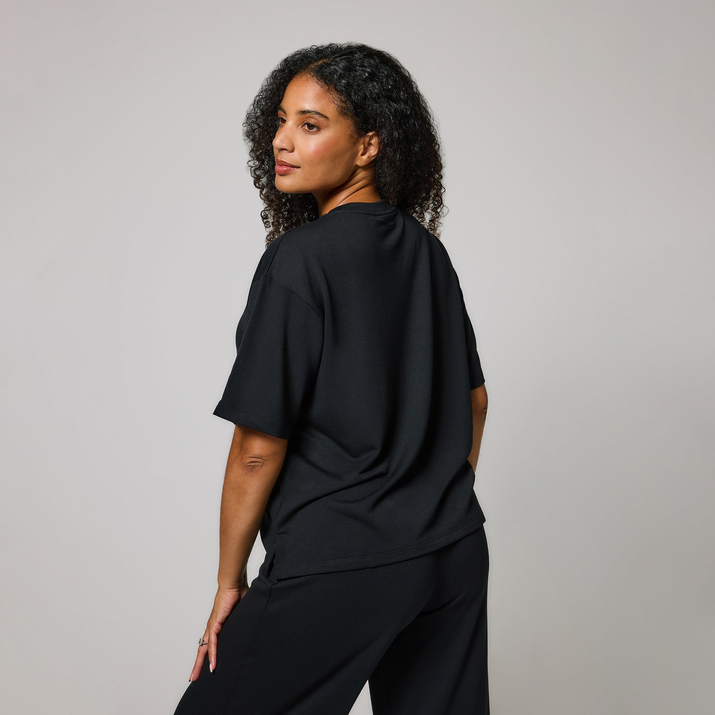 Soft Touch Lounge Set Mit Weitem Bein - Schwarze