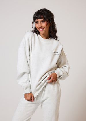 ALL SZN Übergröße Bio-Sweatshirt Style 3 - Light Grey Marl