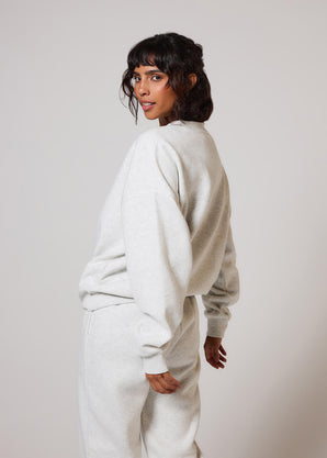 ALL SZN Übergröße Bio-Sweatshirt Style 1 - Light Grey Marl