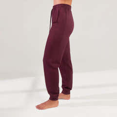 Luxe Lounge Jogger – Dark Cherry