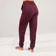 Luxe Lounge Jogger – Dark Cherry
