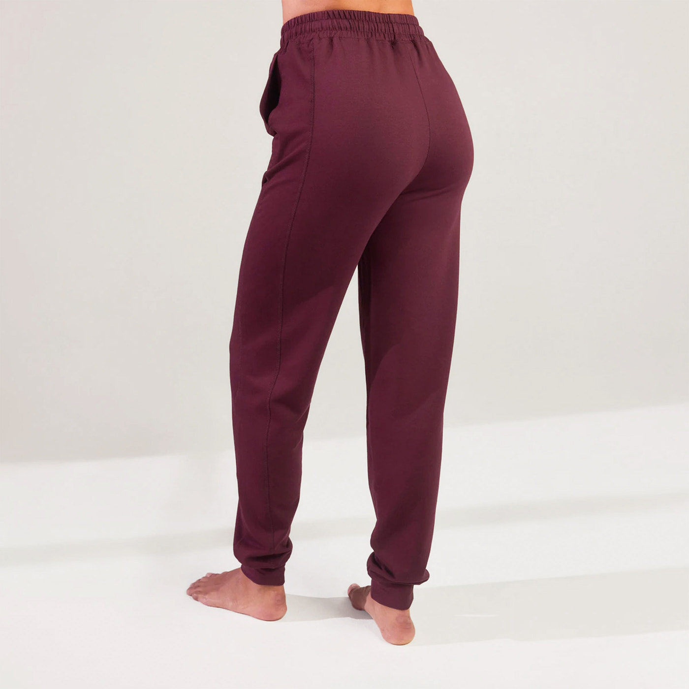 Luxe Lounge Jogger – Dark Cherry