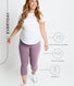 Everyday Cropped Umstandsleggings - Elderberry Purple