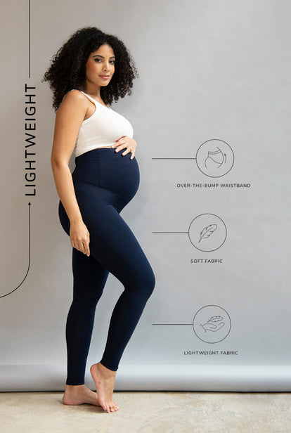 Everyday Umstandsleggings Lightweight - Navy