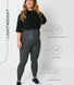 Everyday Umstandsleggings Lightweight - Dark Grey Marl