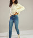 Slim-Fit Mom Jeans - Mittelblaue