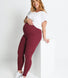 Everyday Umstandsleggings - Burgundy Animal Print