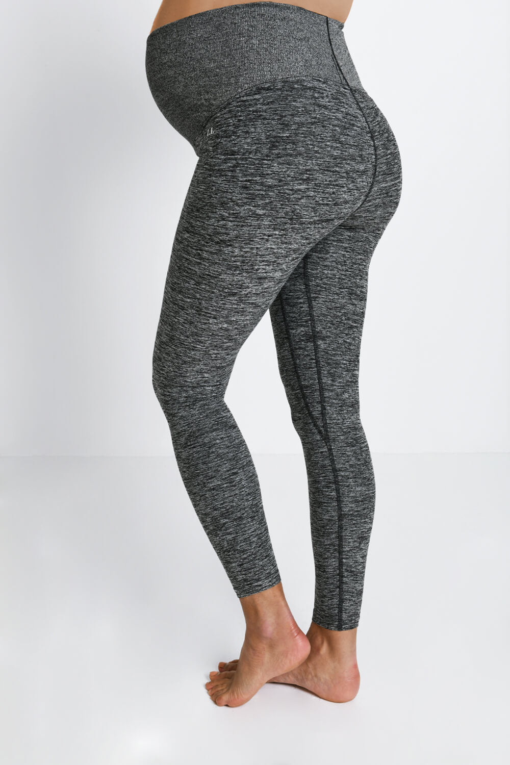 Ultimate Soft-Touch Umstandsleggings - Dunkelgraue Marl