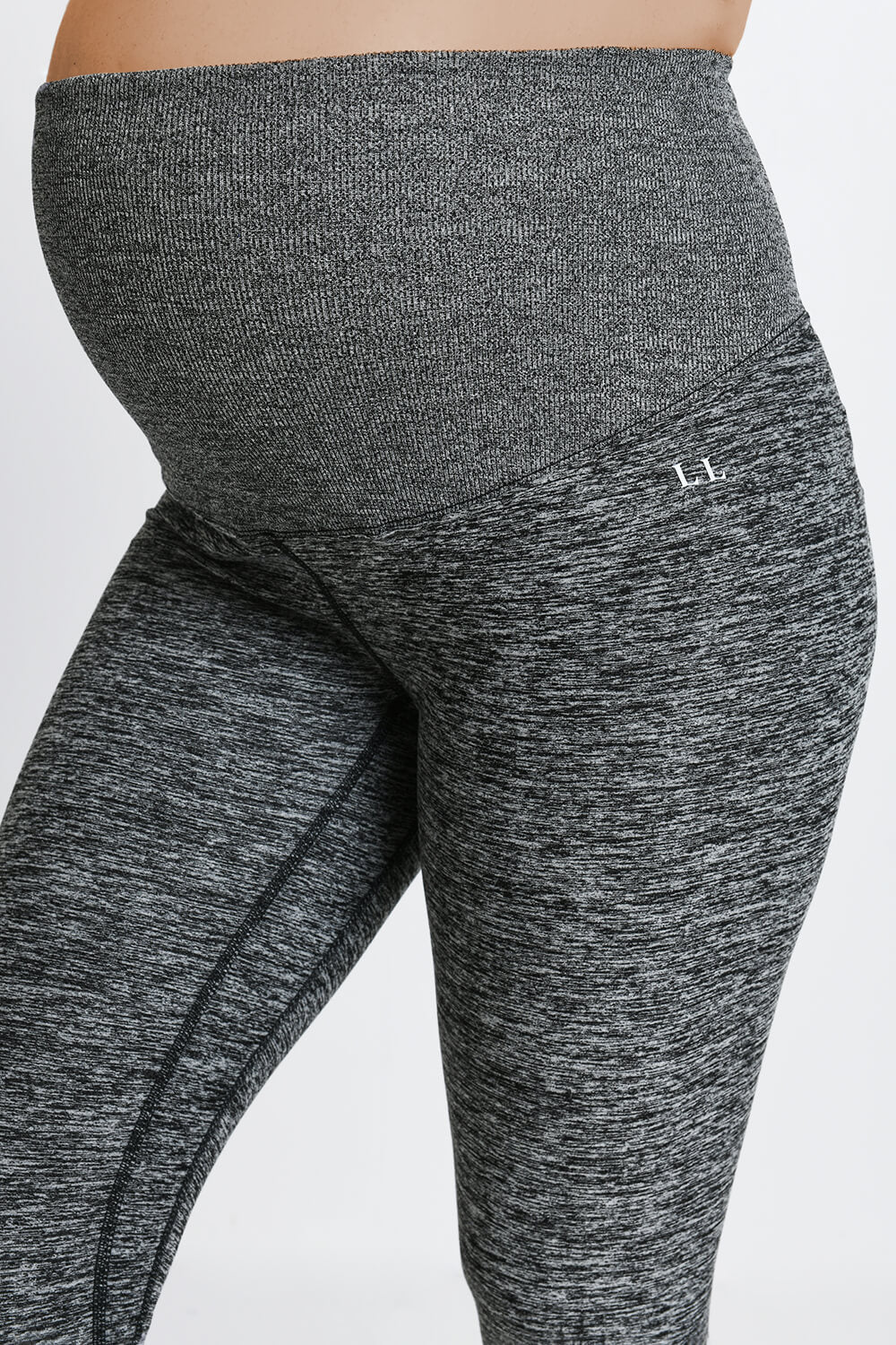 Ultimate Soft-Touch Umstandsleggings - Dunkelgraue Marl