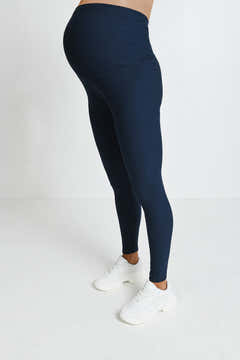 Umstandsleggings für den Winteralltag – Marineblau