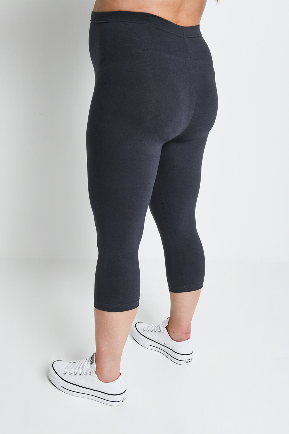Alltägliche Cropped Umstandsleggings - Odyssey-Graue