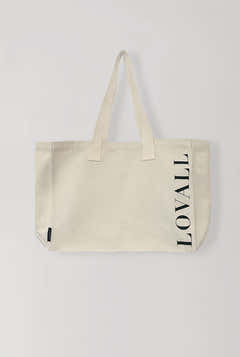 Lovall Tragetasche aus recyceltem Material – Ecru