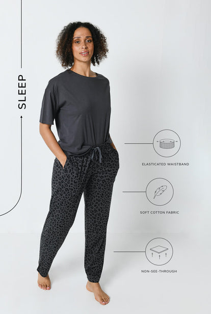 100% Baumwoll-Pyjama Set - Animal Print