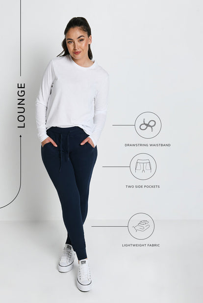 Recharge High Waisted Jogginghose - Navy Blue