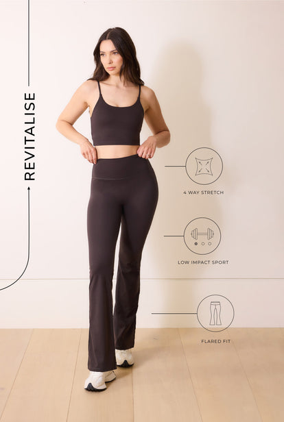 24/7 Revitalise Schlaghose Leggings Curvy - Black Coffee