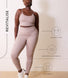 24/7 Revitalise 7/8 High Waisted Leggings Curvy - Clay